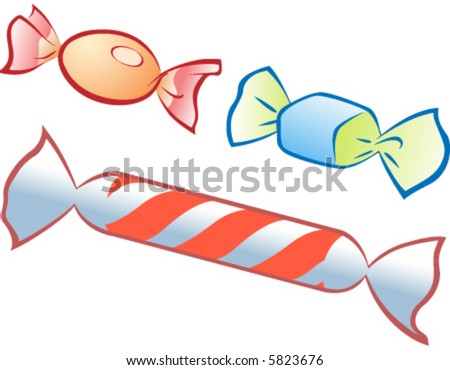 Wrapped Candy Stock Vectors & Vector Clip Art | Shutterstock