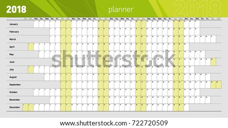 free 2018 year planner