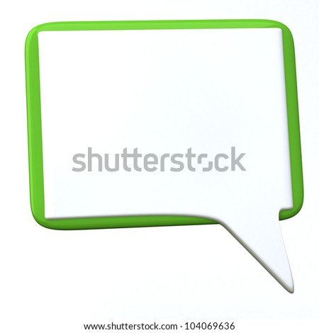 Green And White Chat Bubble Logo