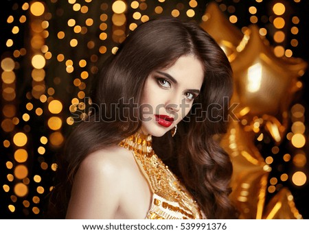 https://thumb1.shutterstock.com/display_pic_with_logo/662170/539991376/stock-photo-elegant-fashion-brunette-woman-portrait-in-gold-wavy-hair-style-red-lips-makeup-healthy-shiny-539991376.jpg