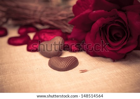 Chocolate-Tình yêu trái tim ngọt ngào Valentine hình sôcôla Kẹo