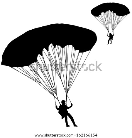 Parachute Silhouette Stock Images, Royalty-Free Images & Vectors ...