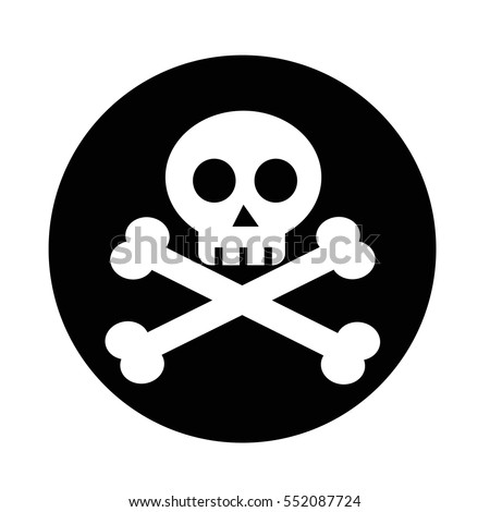 Skull Crossbones Vector Illustration Stock Vector 527013940 - Shutterstock