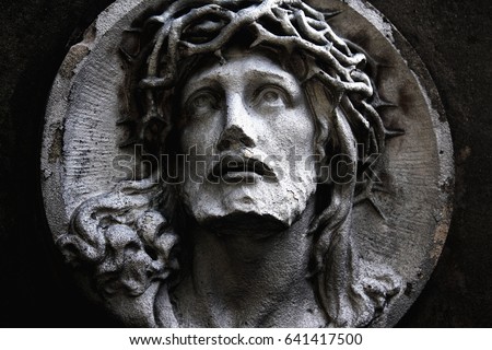 Face Jesus Christ Crown Thorns Statue Stock Photo 590802887 - Shutterstock