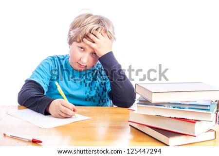 Child frustrated homework