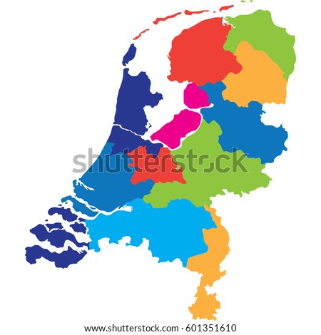 Map Administrative Divisions Netherlands Stock Vector 38648179 ...