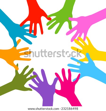 Image Vector Teamwork Hands Stock Illustration 56792986 - Shutterstock