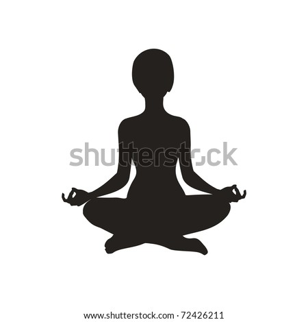 Yoga Silhouette Stock Vector (Royalty Free) 72426211 - Shutterstock