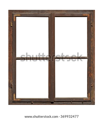 Window Frame Isolated Stock Royalty Free