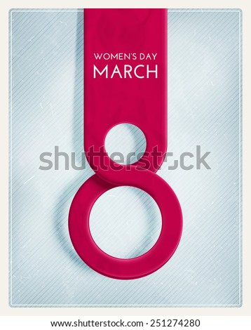 8 March, International Women's Day, eps 10