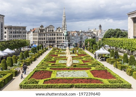 Kunstberg Mont Des Arts Mount Arts Stock Photo 197239640 - Shutterstock