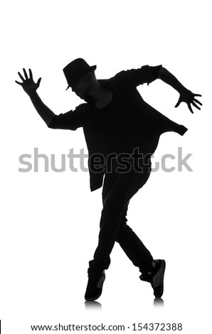 silhouette of male dancer isolated on white by Elnur, via Shutterstock ...