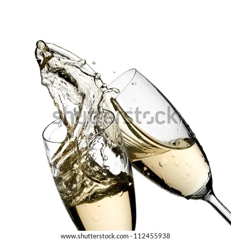 Champagne splash
