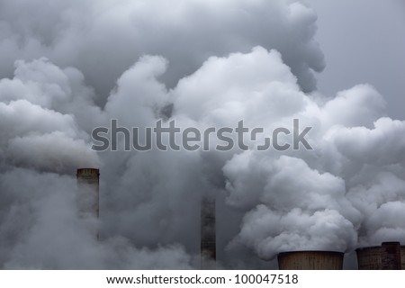 coal power station with emissions