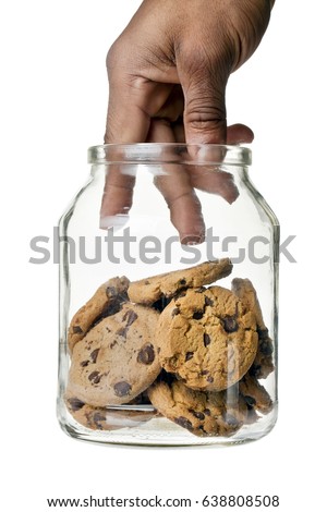 Hand Taking Cookies Glass Jar On Stock Photo 31001878 - Shutterstock