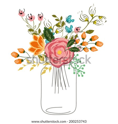 Mason Jar Flowers Stock Images, Royalty-Free Images Mason Jar Flowers Stock Images, Royalty-Free Images