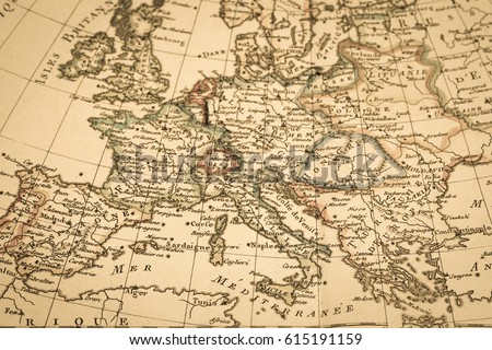 Old Map Of Europe