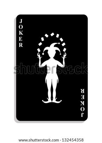 Playing Card Joker Stock Vector 96846829 - Shutterstock