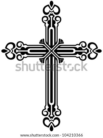 Religious Cross Design Collection Stock Vector 104210366 - Shutterstock