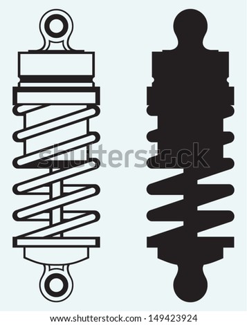 bike repair shock absorber to how & Images, Royalty Images Car Suspension Free Stock Vectors