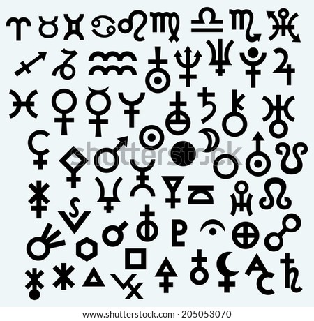 Astrology symbols set Stock Photos, Images, & Pictures | Shutterstock