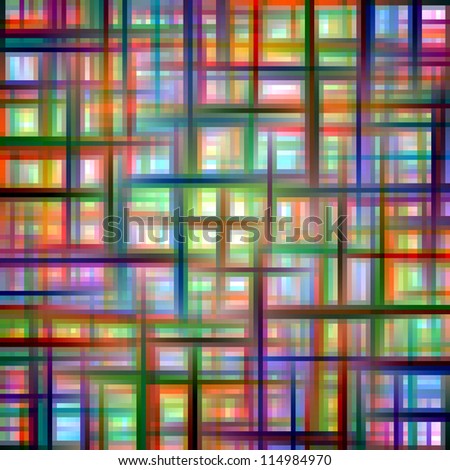 Multicolored Grid Matrix Abstract Pattern Stock Illustration 114984970 ...