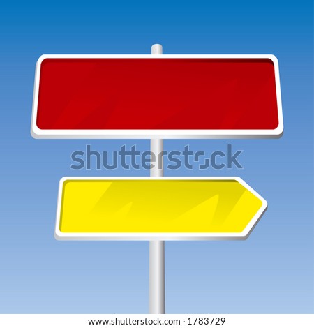 Editable Direction Signs Vector Stock Photos, Images, & Pictures ...