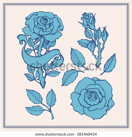 rose tattoo set sticker patch collection stock vector 512473426 rose tattoo set sticker patch collection stock vector 512473426