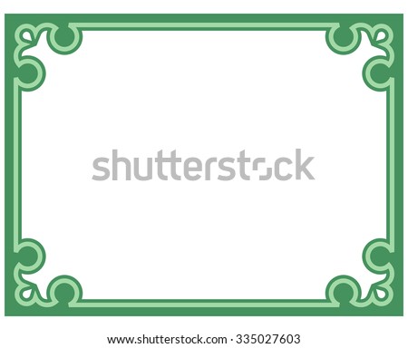 green border