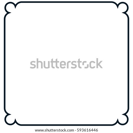 Frame Vector Square Stock Vector 593616446 - Shutterstock