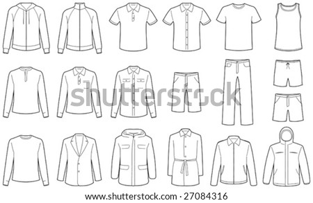 Clothing templates Stock Photos, Images, & Pictures | Shutterstock