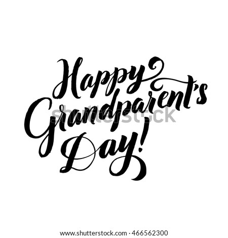 Best Grandpa Happy Grandparents Day Calligraphy Stock Vector 466562300 ...