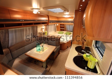 Dusseldorf August 27 Interior Modern Camper Stock Photo 111394856 Dusseldorf August 27 Interior Modern Camper Stock Photo 111394856
