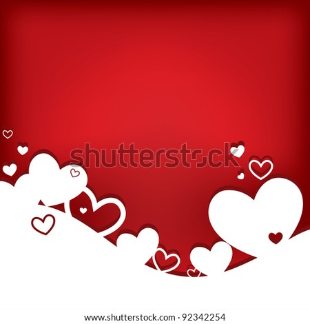 Hearts. Valentine card. Vector illustration. EPS10.
