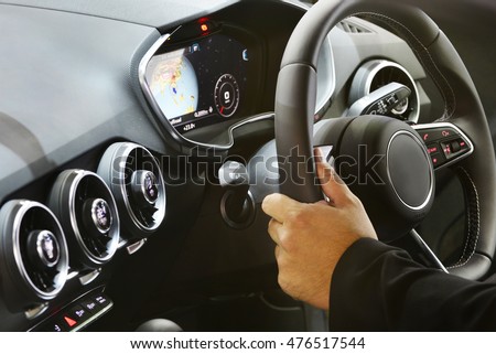 Modern car interior