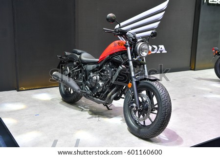 NONTHABURI - NOVEMBER 30: Honda motorcycle on display at Thailand International Motor Expo 2016 on November 30, 2016 in Nonthaburi, Thailand.