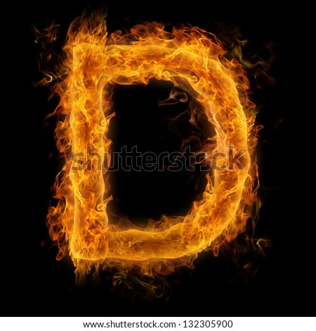 Letters Symbols Fire Letter D Stock Illustration 133464947 - Shutterstock