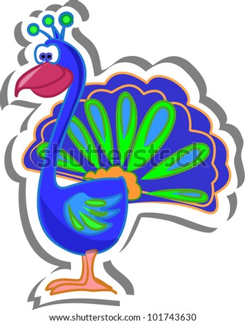 Peacock Cartoon Stock Images, Royalty-Free Images & Vectors | Shutterstock