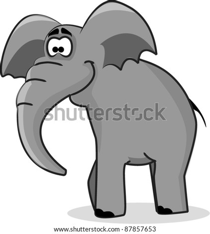 Cartoon Elephant Stock Vector 87857653 - Shutterstock