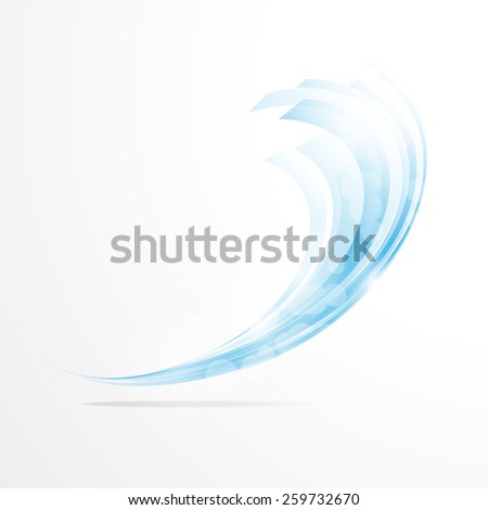 Vector Abstract Background Isolated Wavy Lines Stock Vector 259732670