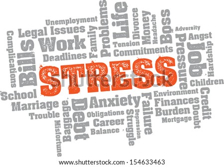 Stress Trouble Word Cloud Stock Vector (Royalty Free) 154633463 ...