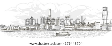 City Skyline Drawing Stock Images, Royalty-Free Images & Vectors