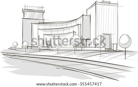 Modern Architecture Drawing architecture sketch stock images, royalty-free images & vectors Modern Architecture Drawing architecture sketch stock images, royalty-free images & vectors
