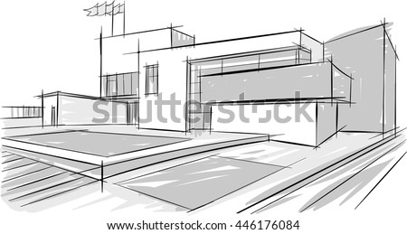 Architecture Building Drawing architectural drawing stock images, royalty-free images & vectors Architecture Building Drawing architectural drawing stock images, royalty-free images & vectors