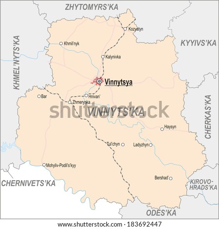 Vinnytsia Map Vector Stock Photos, Royalty-Free Images & Vectors ...