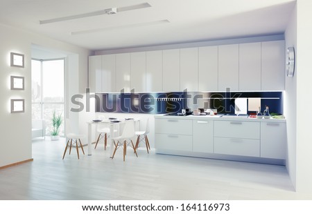 Modern Kitchen Stock Images, Royalty-Free Images & Vectors ... modern kitchen interior. design concept