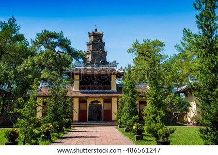 Thien Mu Temple and Pagoda, Hue, Vietnam