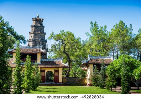 Thien Mu Temple and Pagoda, Hue, Vietnam