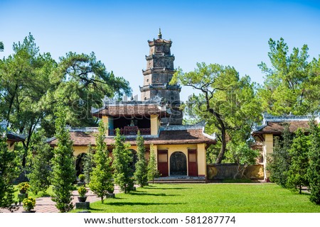Thien Mu Temple and Pagoda, Hue, Vietnam