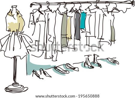 Clothes Rack Stock Photos, Images, & Pictures | Shutterstock